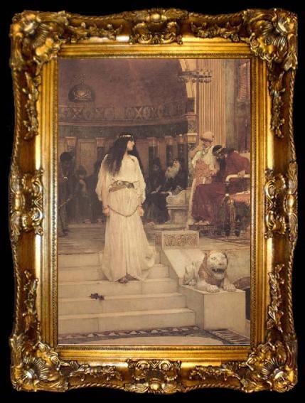 framed  John William Waterhouse Mariamne leaving the Judgement Seat of Herod (mk41), ta009-2